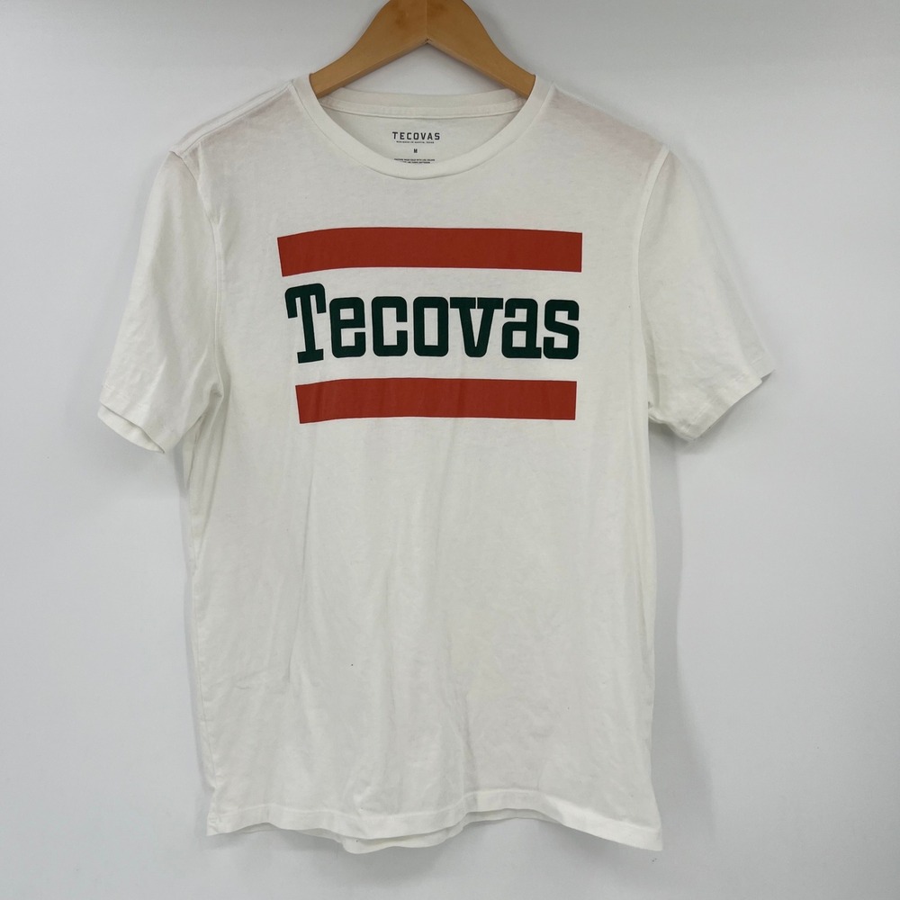 Tecovas Western Heritage Austin Texas White Cotton Graphic T-Shirt Mens M